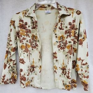 Vintage 70s Button Down Retro Sweater Shirt